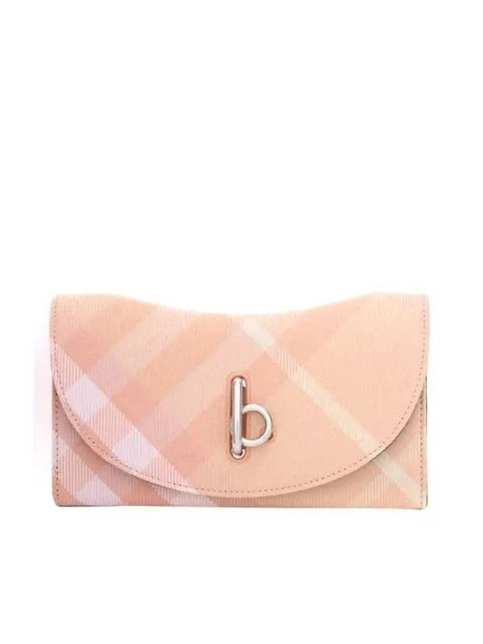 Burberry Rocking Check Medium Wallet Pink