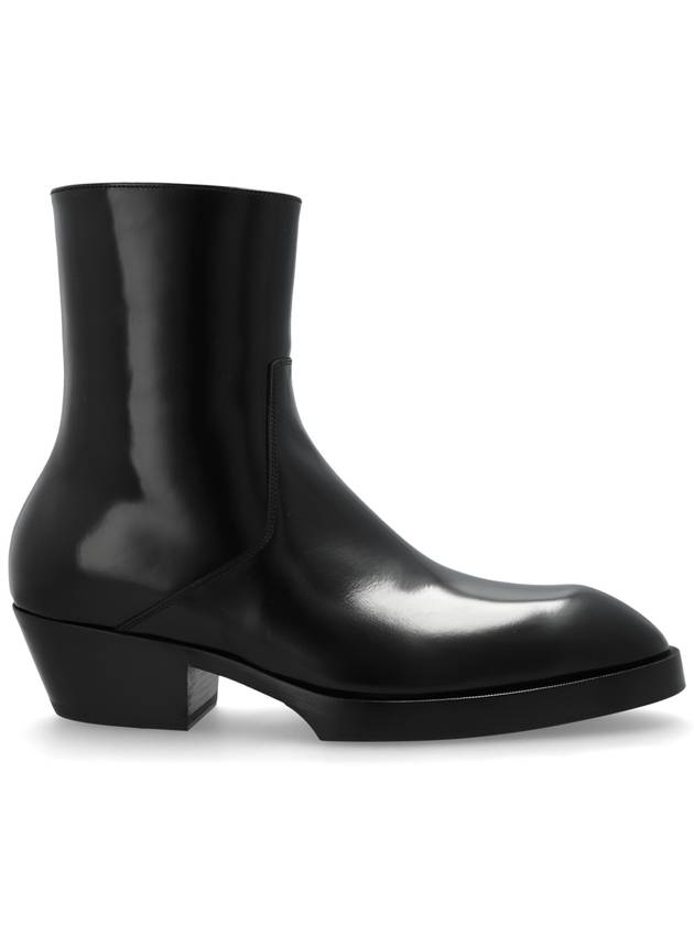 Bottega Veneta Bottega Veneta Leather Heeled Shoes Dalton, Men's, Black