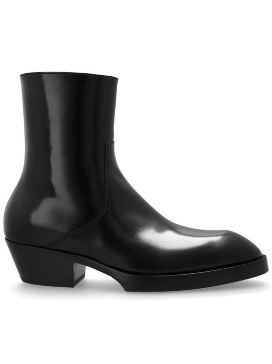 Bottega Veneta Bottega Veneta Leather Heeled Shoes Dalton, Men's, Black