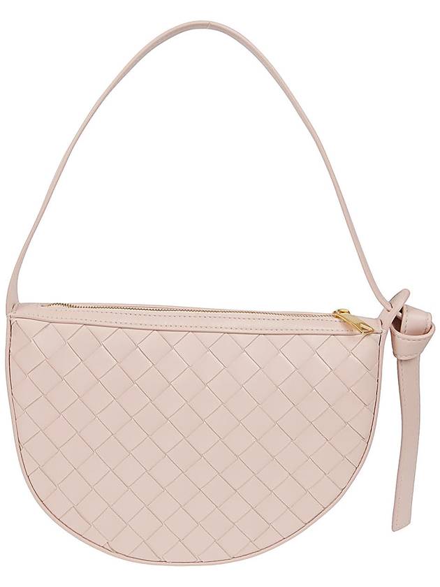 Bottega Veneta Intrecciato Sunrise Small Shoulder Bag Pink