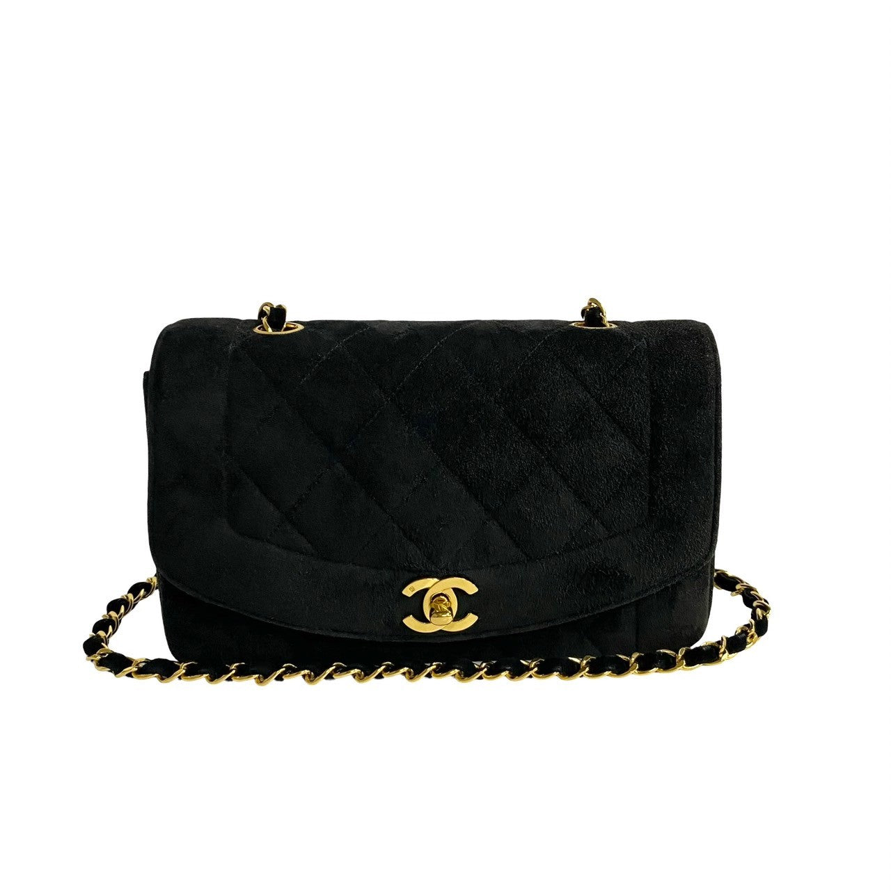 Chanel Suede Diana 22 Crossbody Bag  Suede Crossbody Bag in New Condition