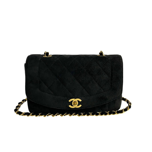 Chanel Suede Diana 22 Crossbody Bag  Suede Crossbody Bag in New Condition
