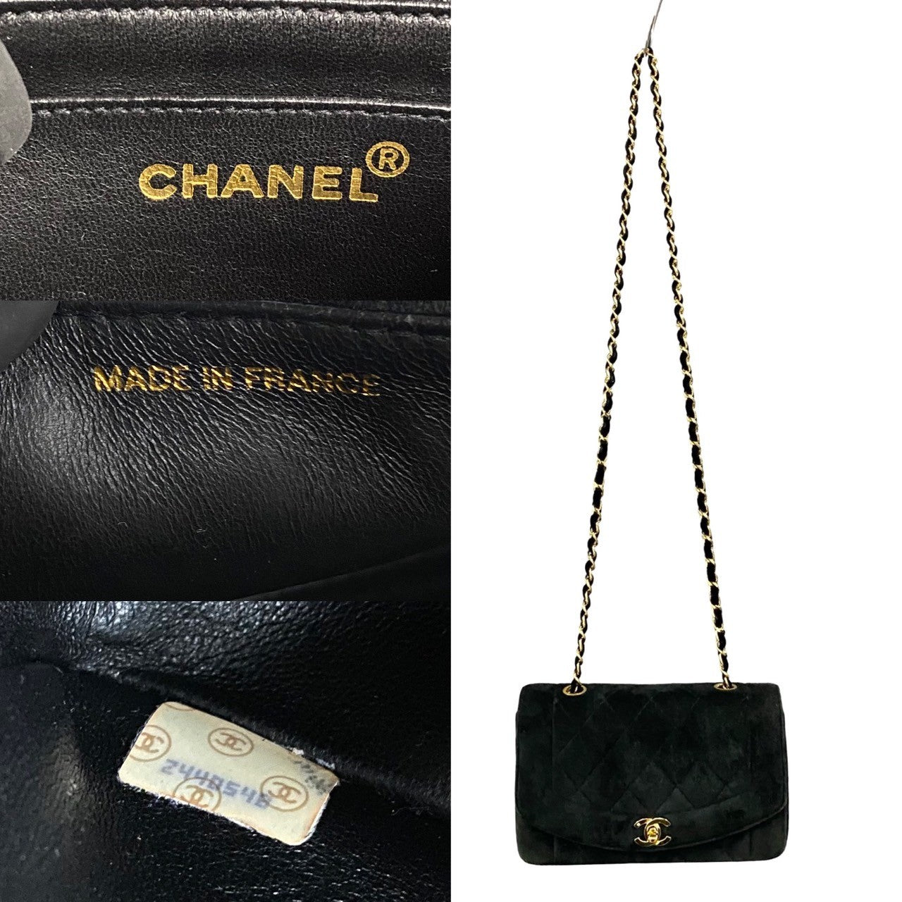 Chanel Suede Diana 22 Crossbody Bag  Suede Crossbody Bag in New Condition
