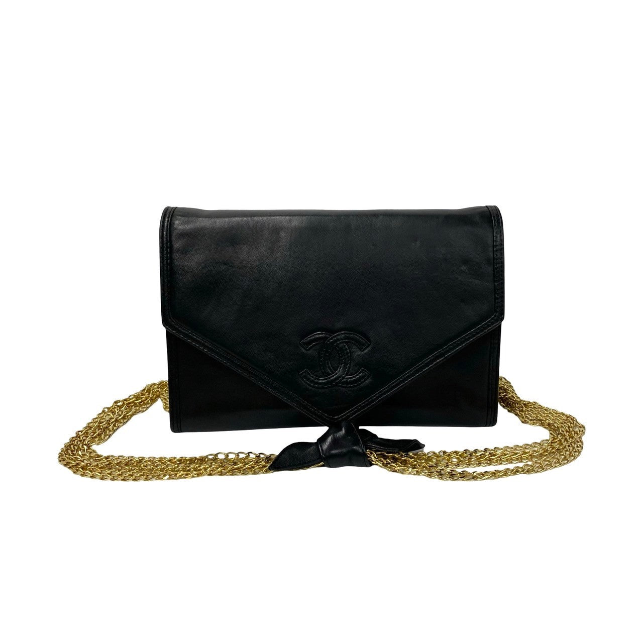 Chanel Coco Lambskin Chain Mini Shoulder Bag Leather Shoulder Bag 07694