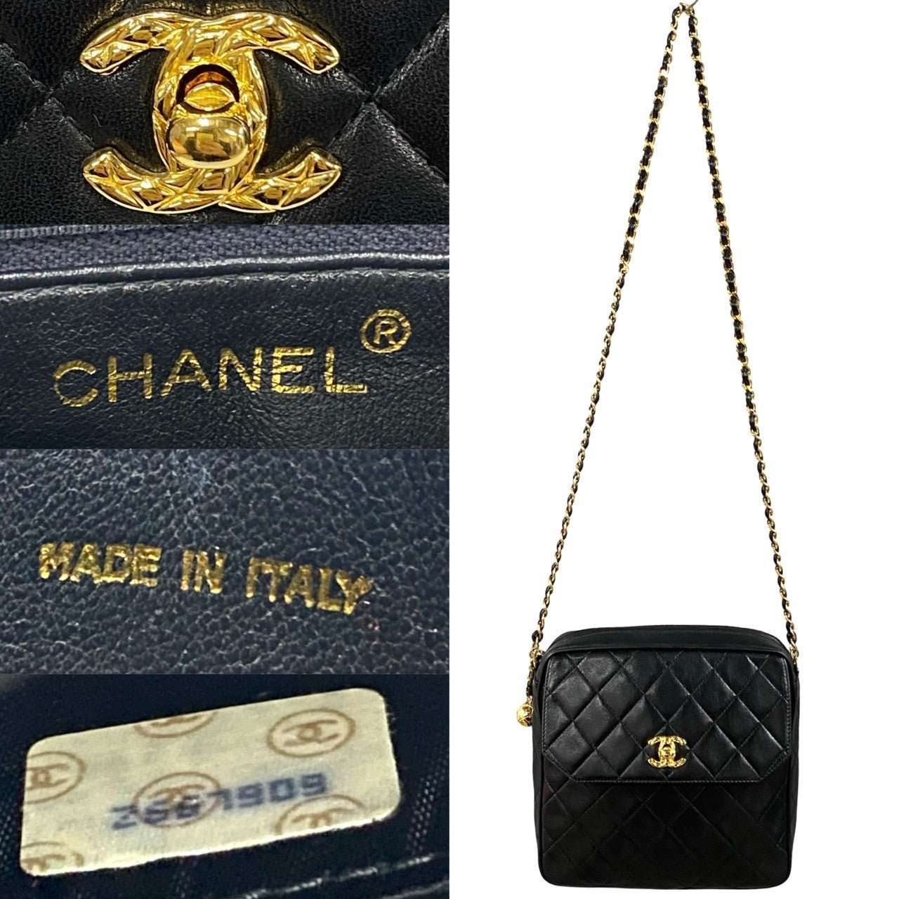 Chanel CC Flap Camera Bag  Leather Crossbody Bag in New Condition