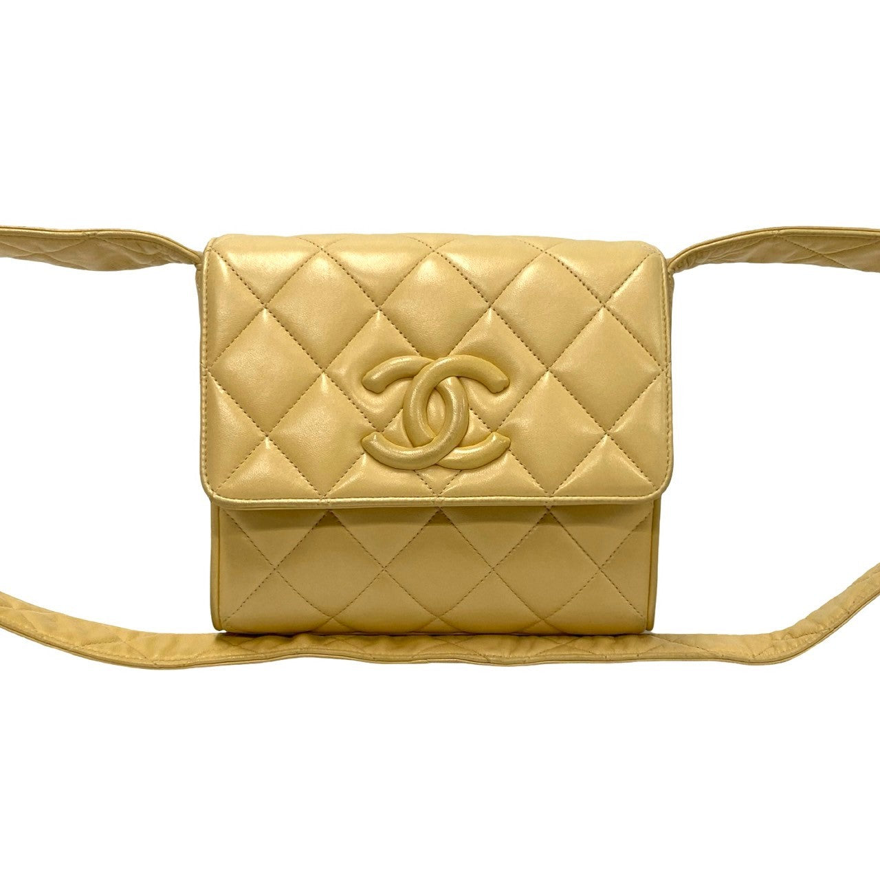 Chanel CC Quilted Leather Crossbody Bag Leather Crossbody Bag in New Condition