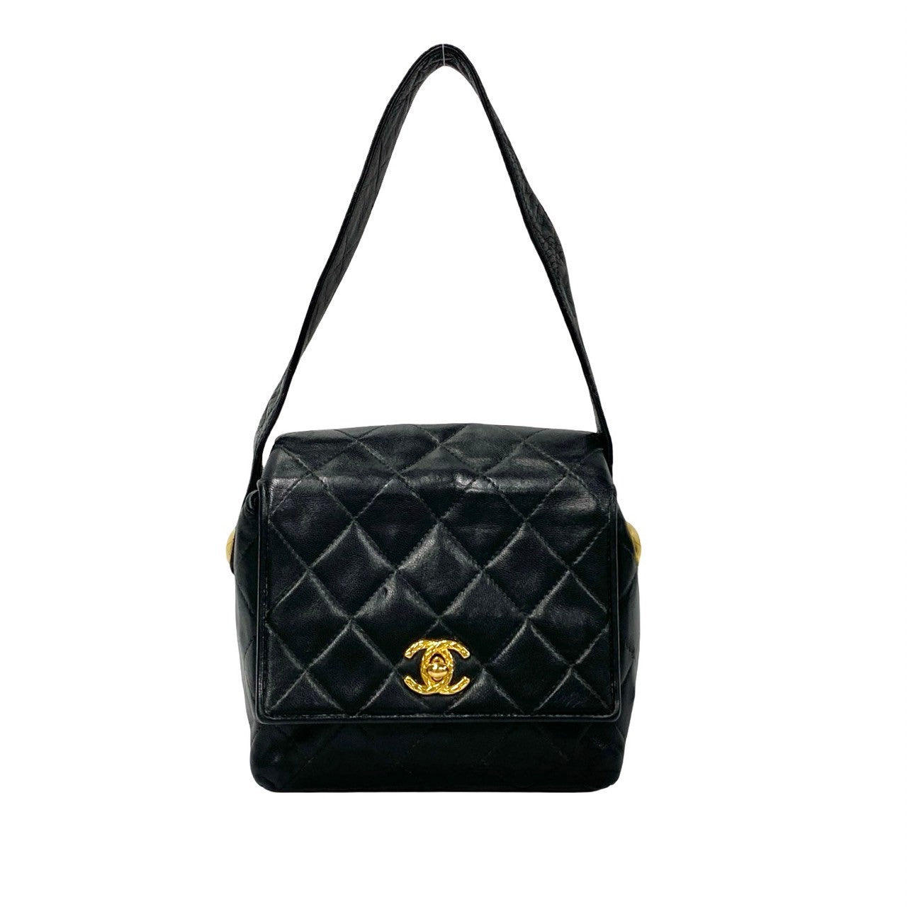 Chanel CC Square Matelasse Bag  Leather Handbag