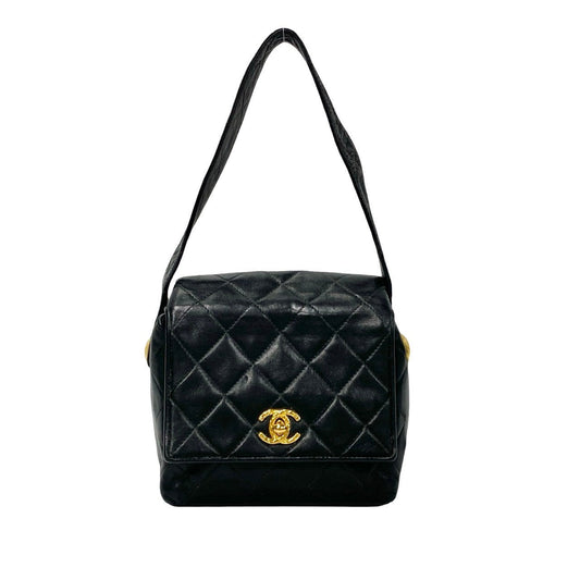 Chanel CC Square Matelasse Bag  Leather Handbag
