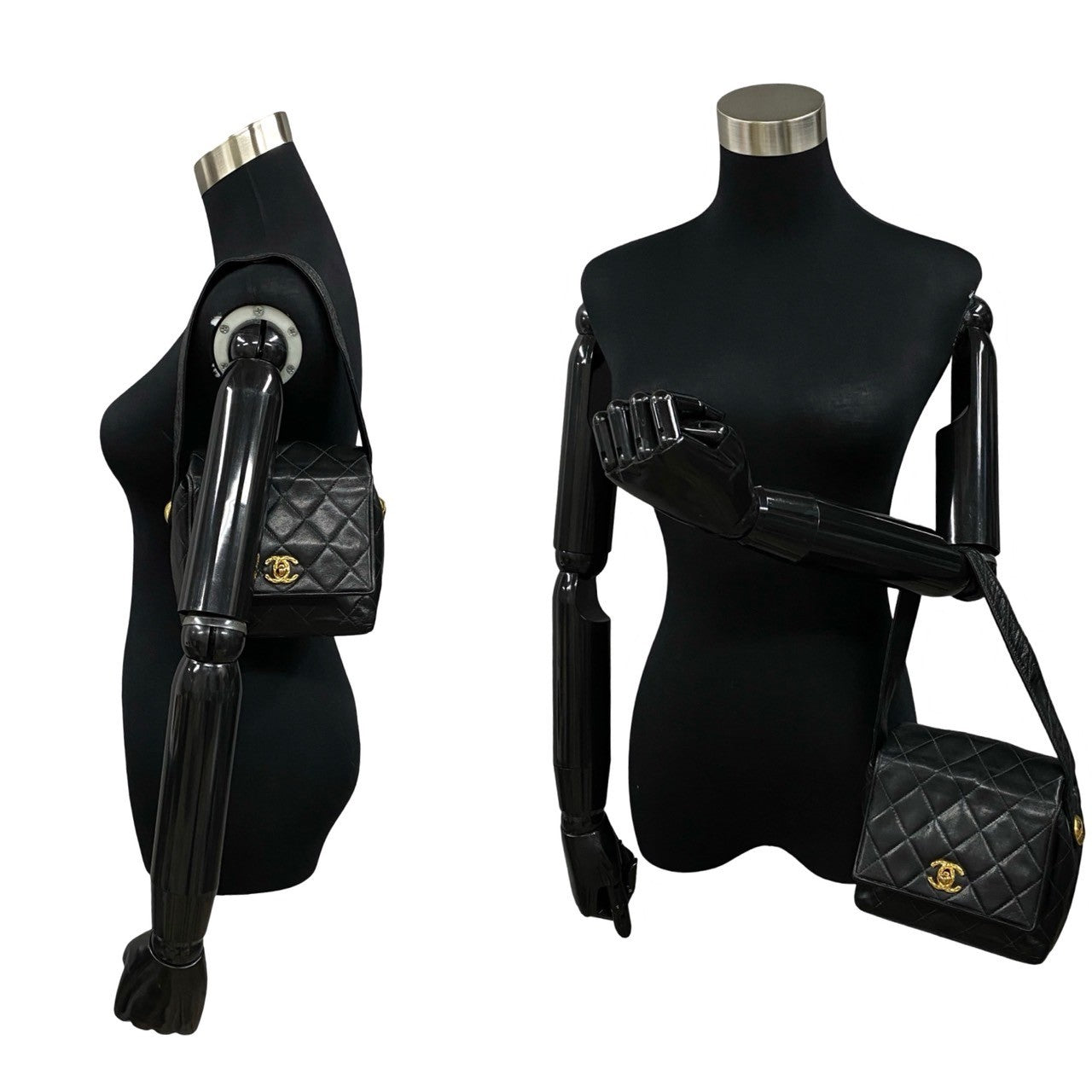 Chanel CC Square Matelasse Bag  Leather Handbag