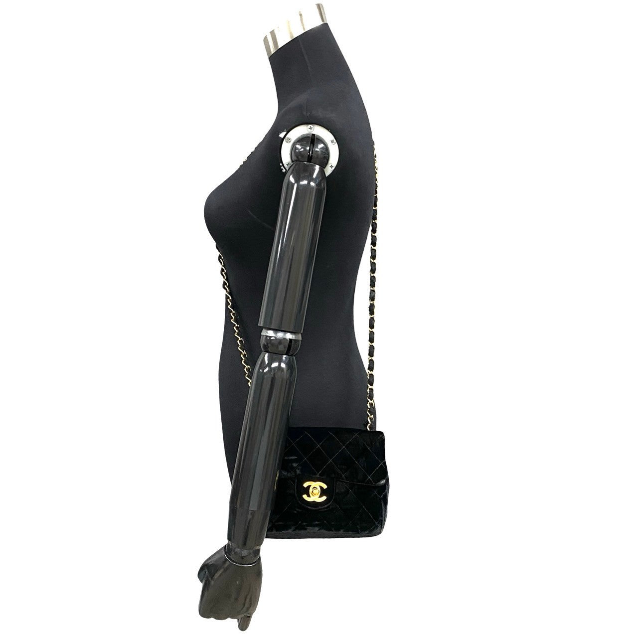 Chanel CC Velvet Mini Flap Crossbody Bag  Canvas Crossbody Bag