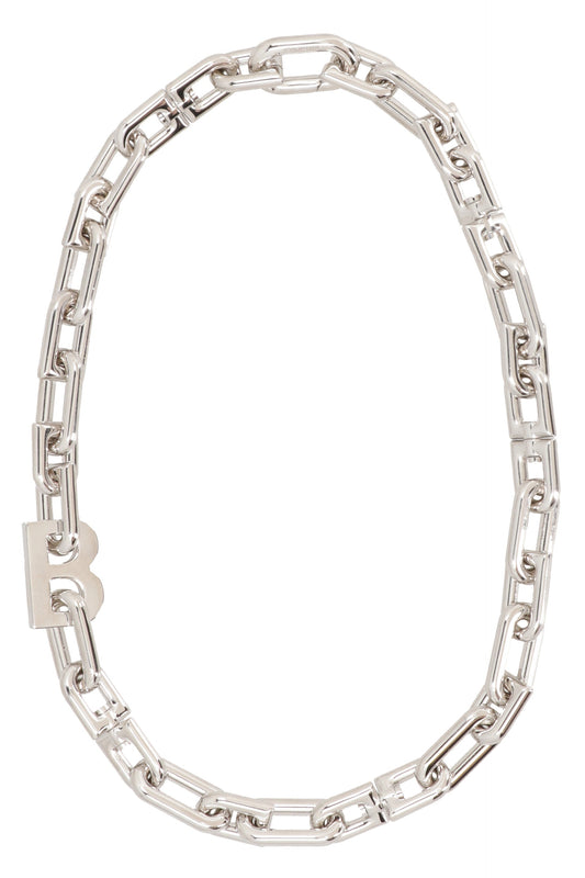 BALENCIAGA Elegant 48 cm Women's Silver Necklace