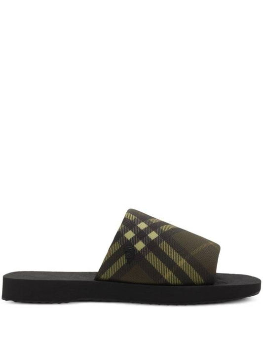Burberry Check Trek Slippers Heath
