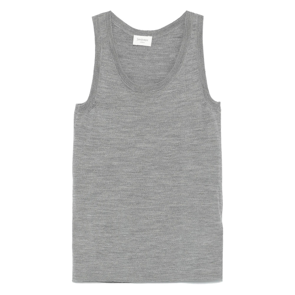 Saint Laurent Grey Tops - Vests & Tank Tops Women