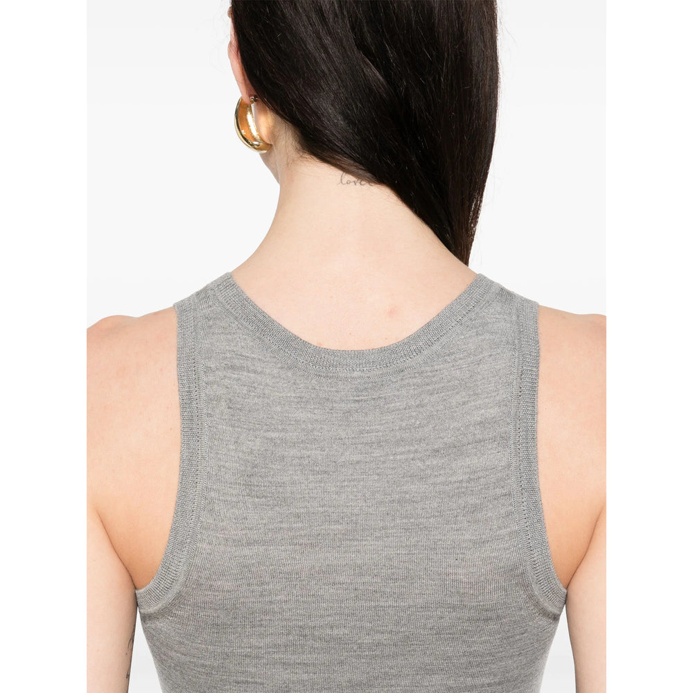 Saint Laurent Grey Tops - Vests & Tank Tops Women