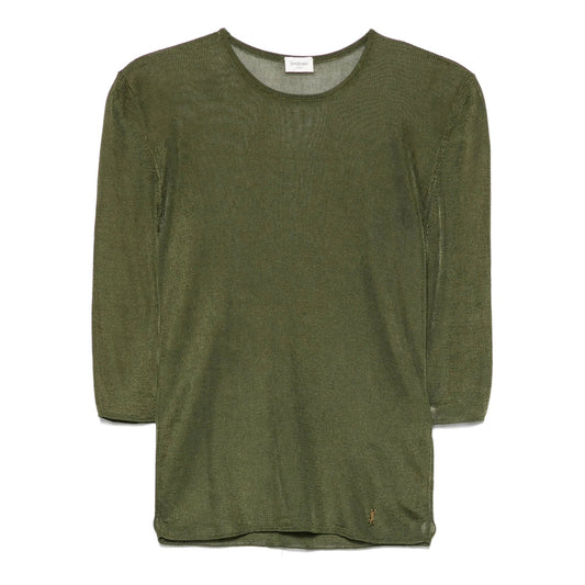 Saint Laurent Green Tops - T-Shirts & Jerseys Women