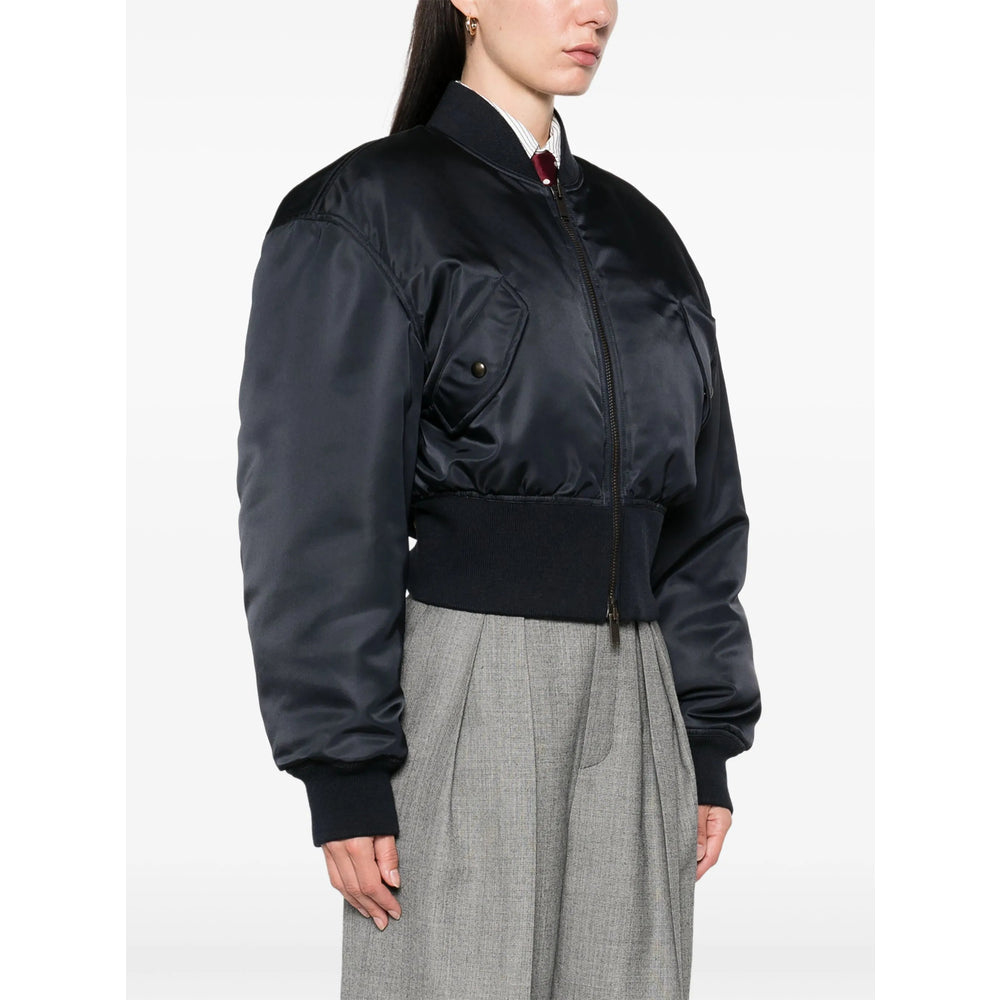 Saint Laurent Blue Jackets - Bomber Jackets Women