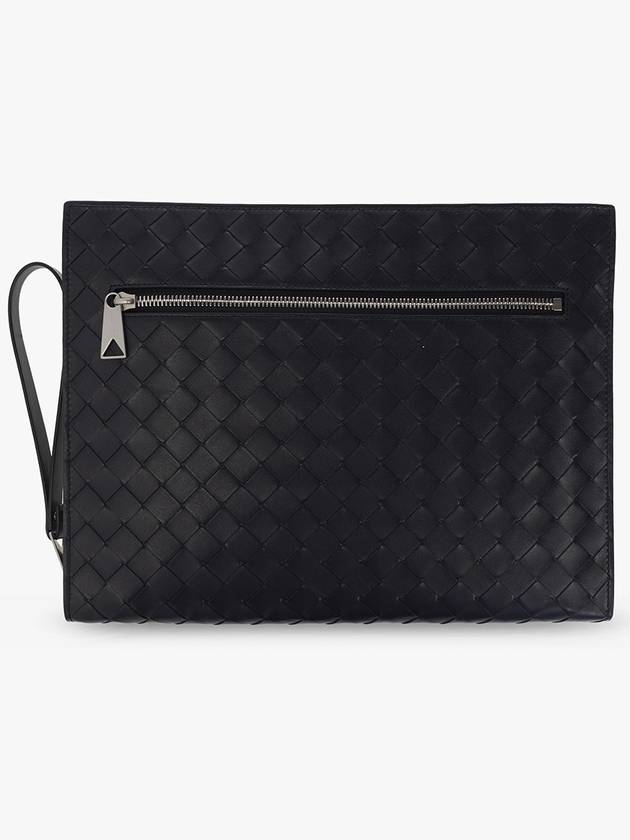 Bottega Veneta Bottega Veneta ‘Classic Intrecciato Medium’ Document Case, Men's, Navy Blue