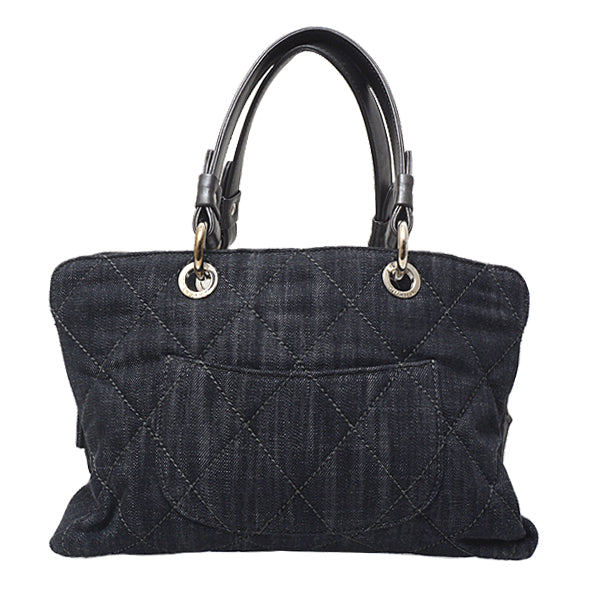 Chanel Denim Leather Handbag