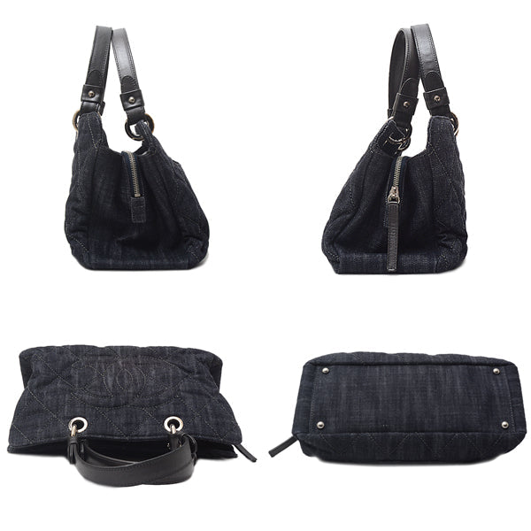 Chanel Denim Leather Handbag