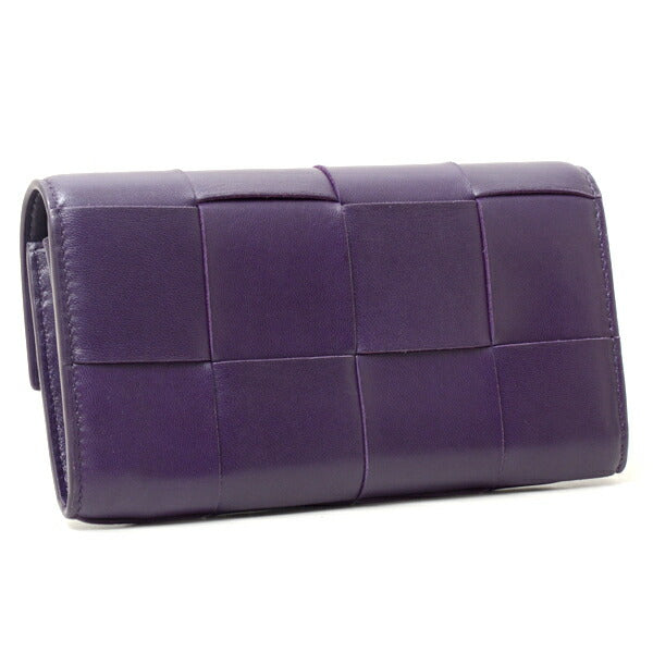 Bottega Veneta Lambskin Flap Long Wallet