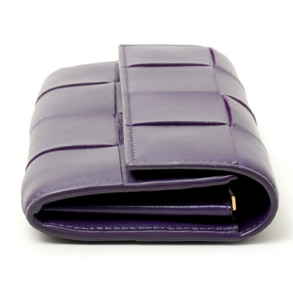 Bottega Veneta Lambskin Flap Long Wallet