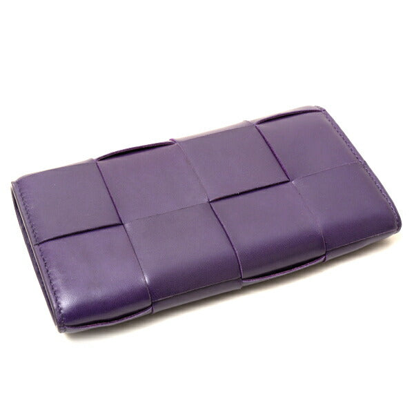 Bottega Veneta Lambskin Flap Long Wallet