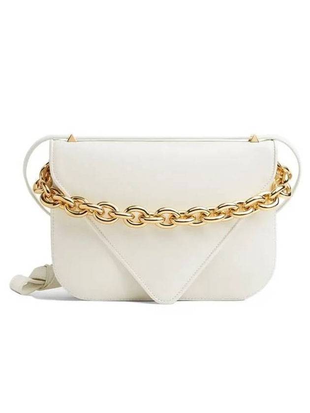 Bottega Veneta Mounted Medium Envelope Shoulder Bag White