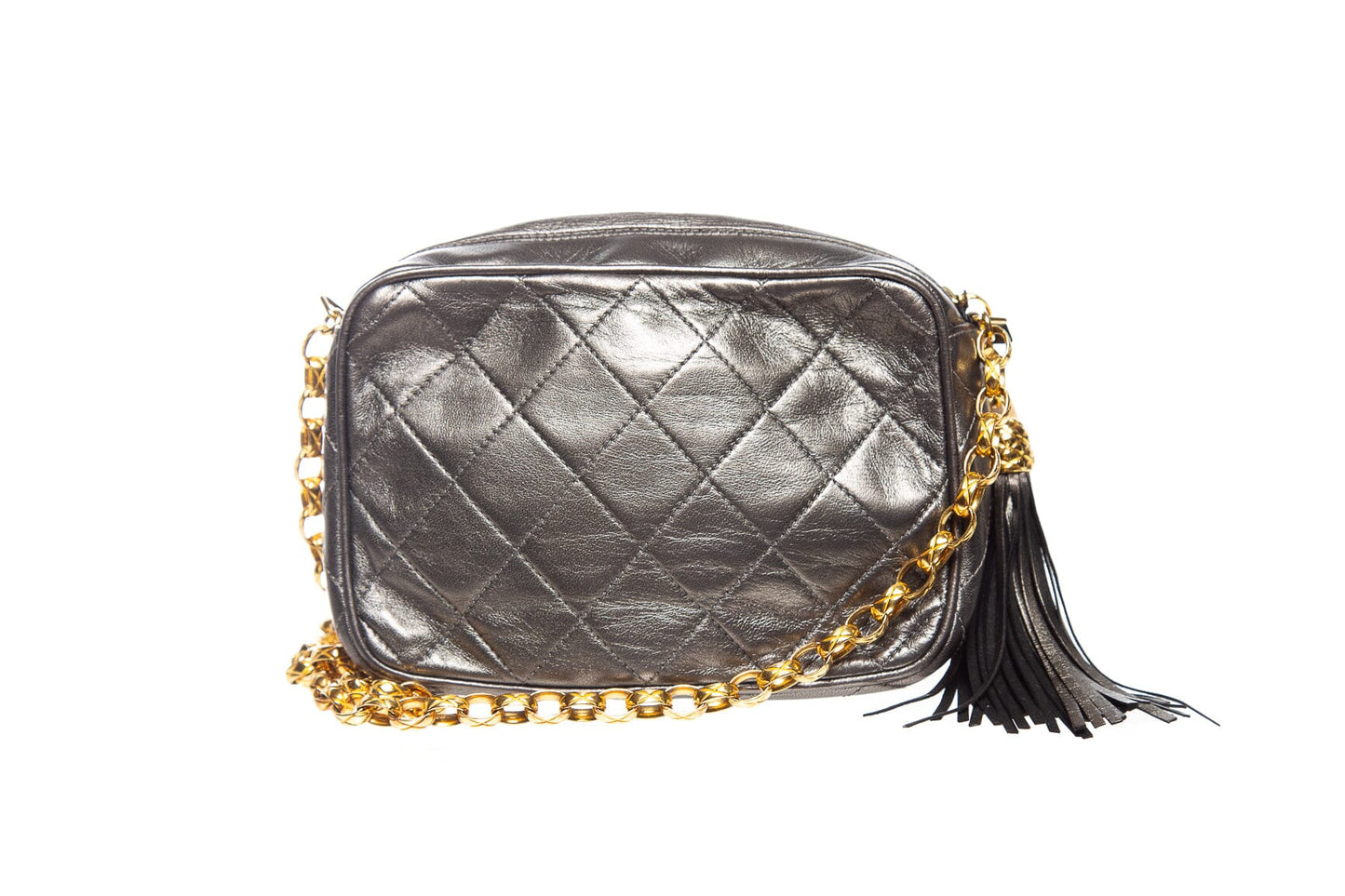Chanel Vintage 1989-1991 Metallic Cross-Body