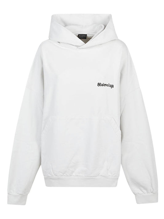 BALENCIAGA Cotton Hoodie with Logo - FW23