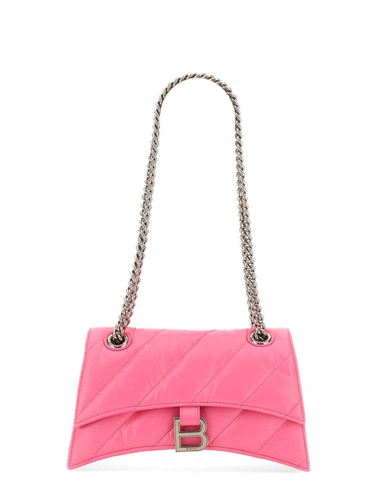 BALENCIAGA Mini Crush Adjustable Chain Shoulder Bag