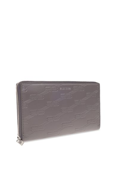 BALENCIAGA Zipped Leather Continental Wallet