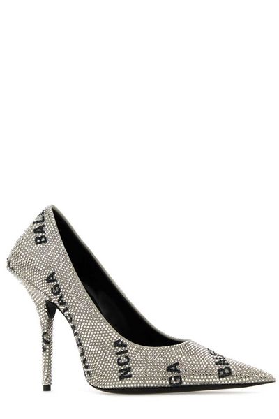 BALENCIAGA Pointed Square Knife Pumps - 11cm Heel