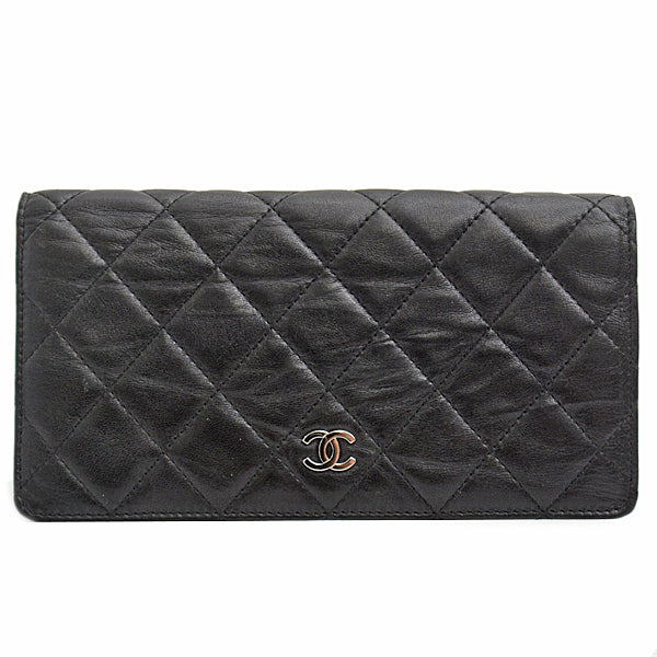 Chanel Matelasse Lambskin Bifold Long Wallet A31509 in Great Condition