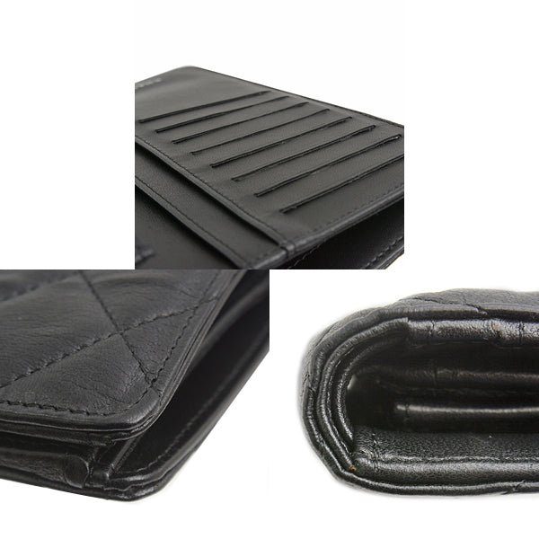 Chanel Matelasse Lambskin Bifold Long Wallet A31509 in Great Condition