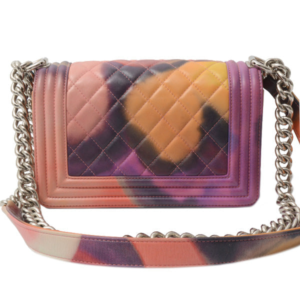 Chanel Boy Leather Chain Shoulder Bag