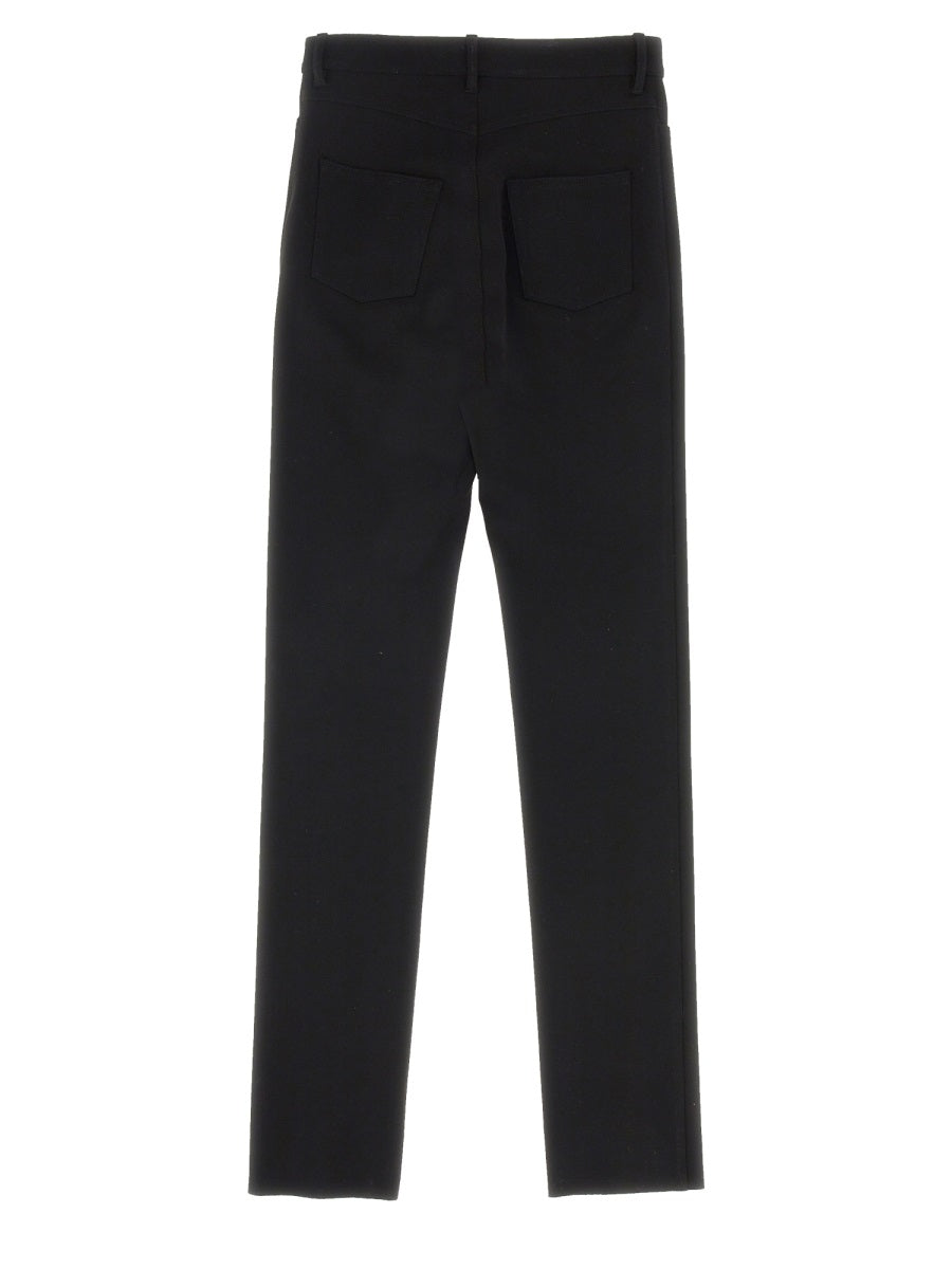 BALENCIAGA Skinny Leg Women's Jeans with Belt Loops