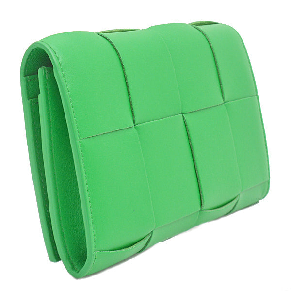 Bottega Veneta Intrecciato Bifold Long Wallet Green 679844