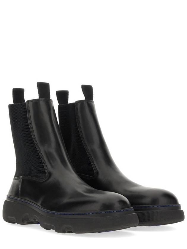 Burberry Leather Chelsea Boots Black