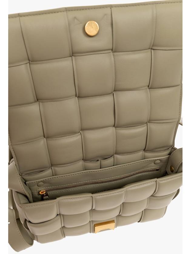 Bottega Veneta Gold Padded Cassette Cross Bag Travertine