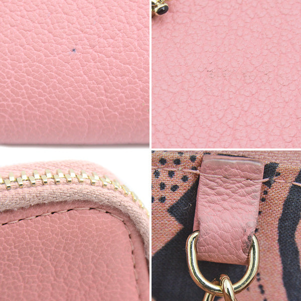 Chanel Lambskin Coin Case with Key Ring Pink in Great Condition