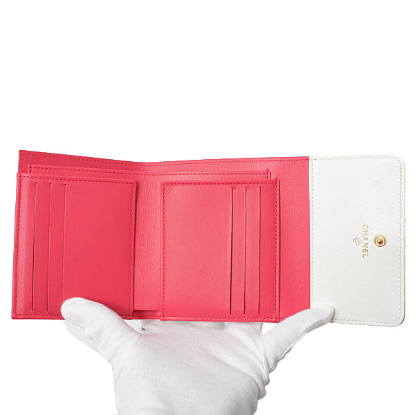 Chanel Leather Matelasse Small Flap Wallet