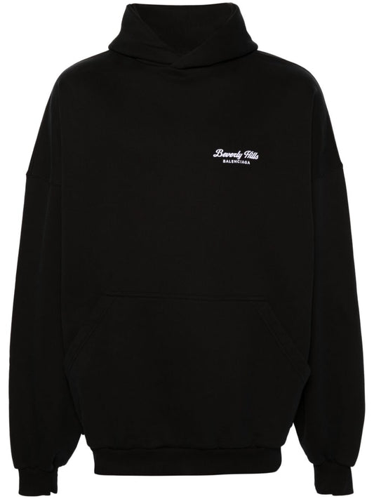 BALENCIAGA Oversized Hoodie with Pouch Pocket - Women's
