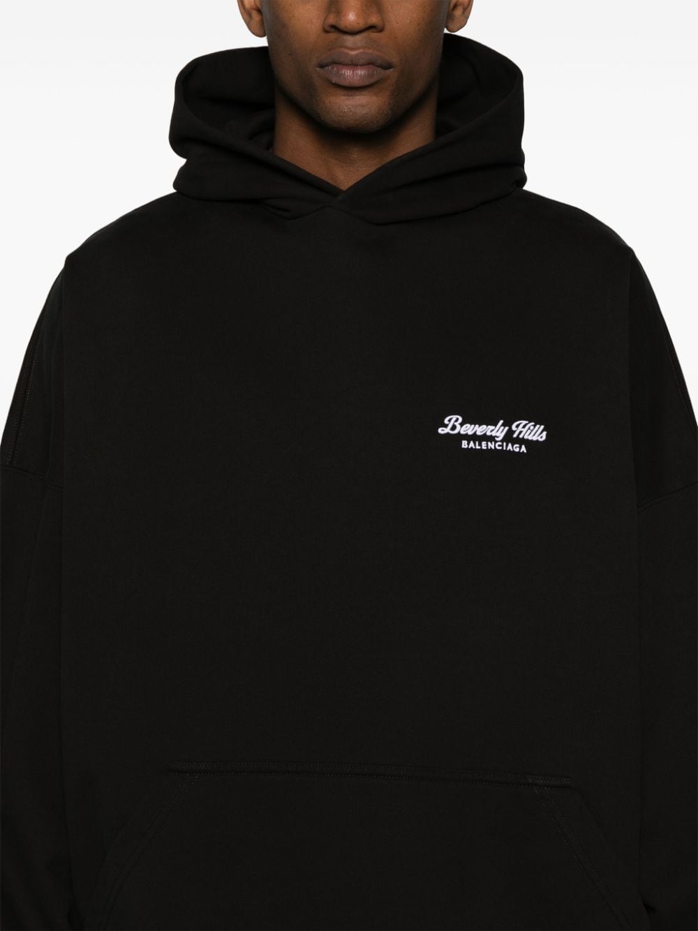 BALENCIAGA Oversized Hoodie with Pouch Pocket - Women's