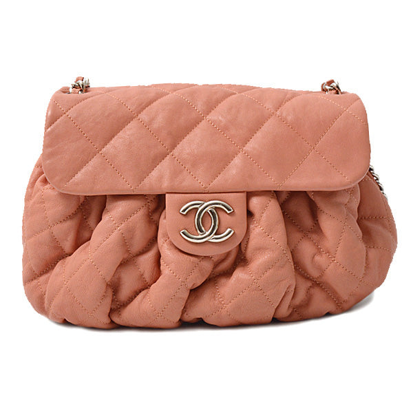 Chanel Matelasse Luxury Chain Shoulder Bag Calfskin Pink