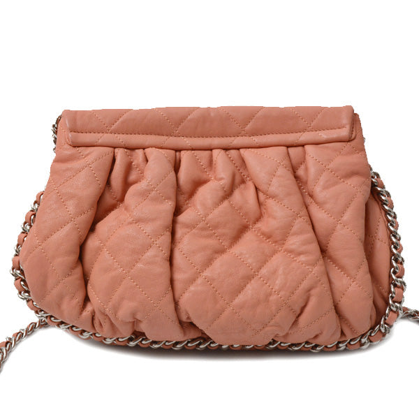 Chanel Matelasse Luxury Chain Shoulder Bag Calfskin Pink