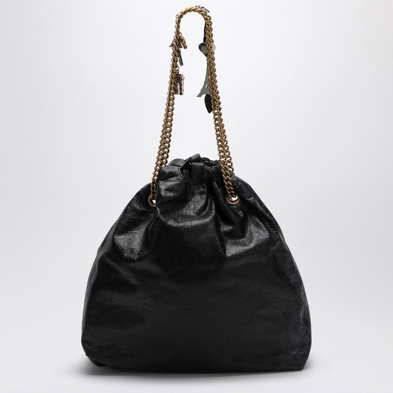 BALENCIAGA Crush Media Mini Leather Tote Handbag