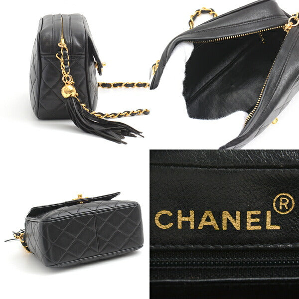 Chanel Lambskin Matelasse Fringe Chain Shoulder Bag