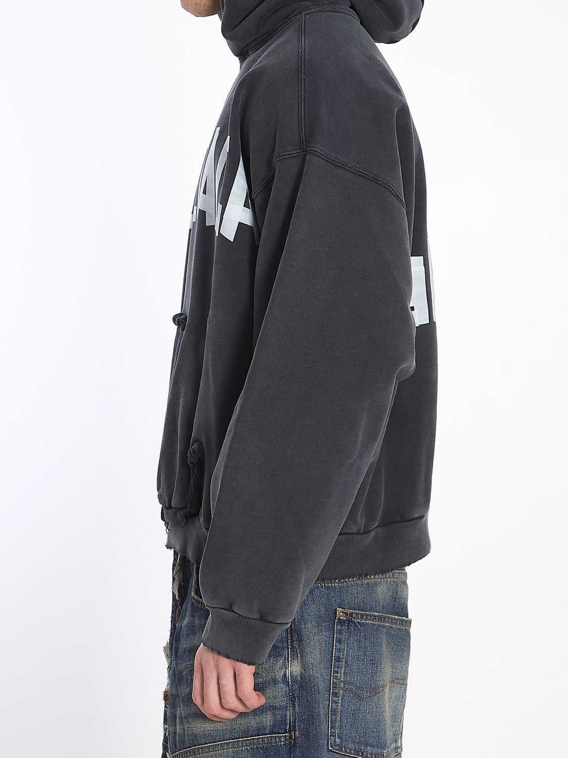 BALENCIAGA Distressed Cotton Hoodie