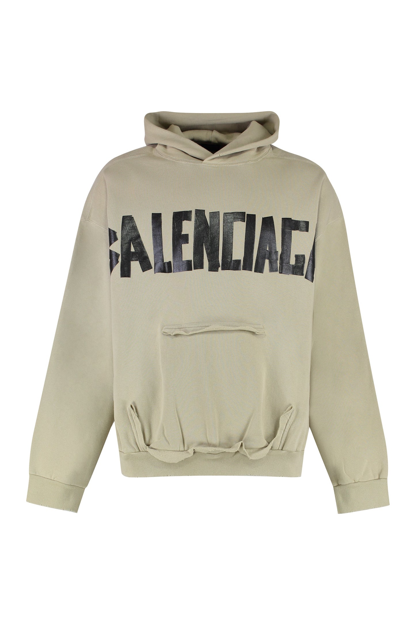 BALENCIAGA Ripped Pocket Hoodie for Men