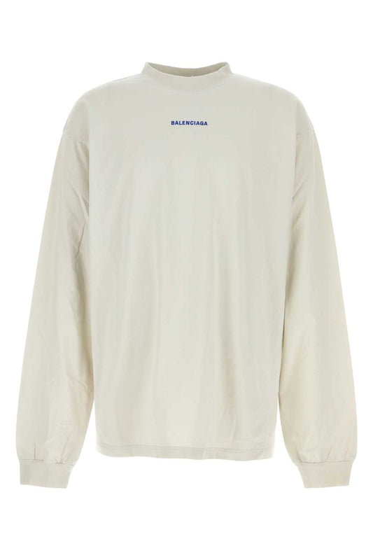 BALENCIAGA Chalk Cotton Medium T-Shirt